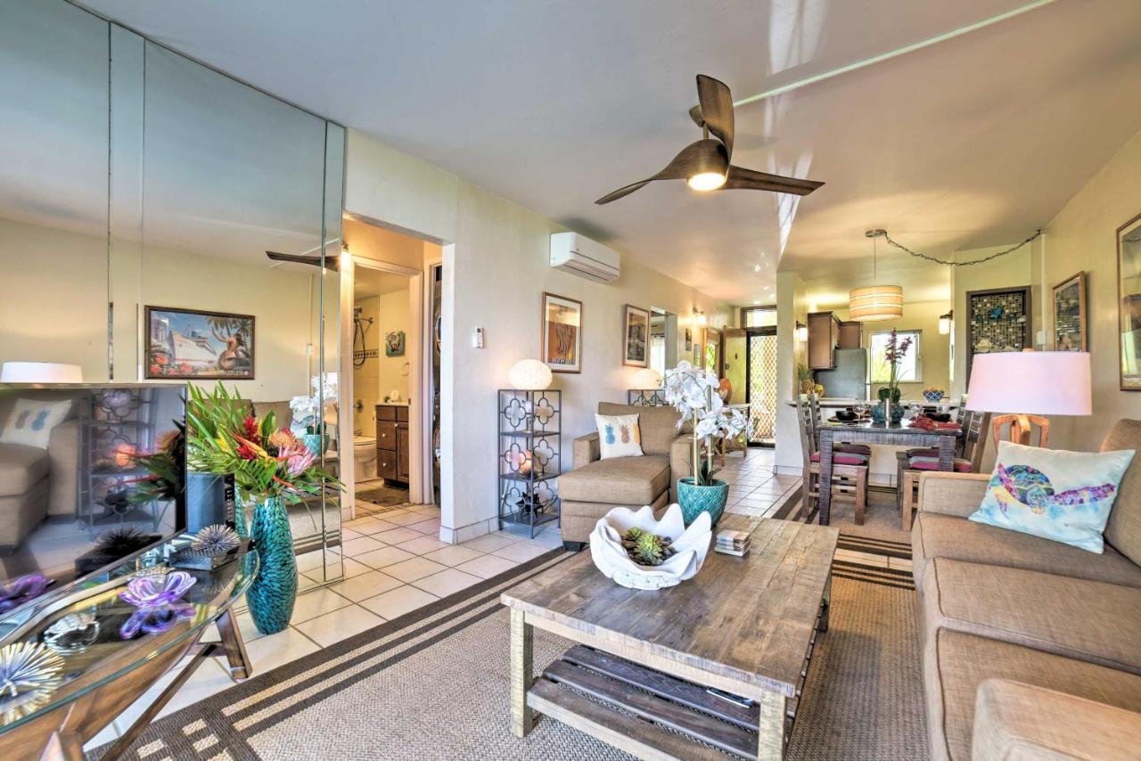 Ocean-View Kihei Condo With Lanai Steps To Beach! Exterior foto