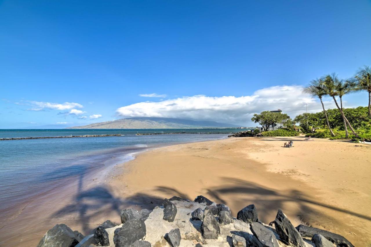 Ocean-View Kihei Condo With Lanai Steps To Beach! Exterior foto